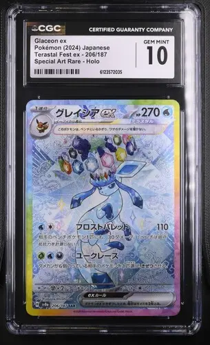 [SLAB-CGC-6123572035] Glaceon ex Special Art Rare 206 Terastal Fest ex - JP - CGC GEM MINT 10