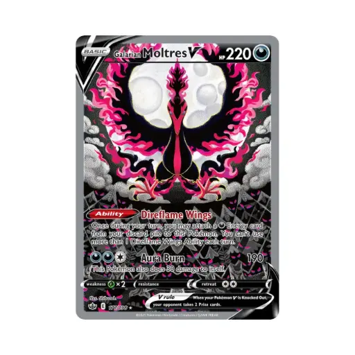 [DEK-CRE-177-DE-NM] Galar-Lavados V (Galarian Moltres V) - Chilling Reign - #177