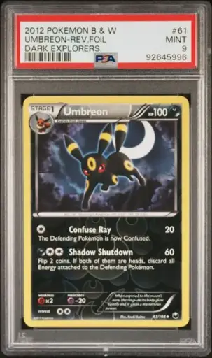[SLAB-PSA-92645996] Umbreon Reverse Foil 061 Dark Explorers - EN - PSA MINT 9