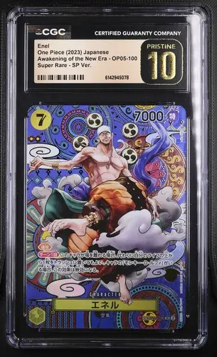 [SLAB-CGC-6142945078] 2023 One Piece Awakening of the New Era (OP05) Japanese Enel SP Ver. (SP next to number) #OP05-100 CGC 10 Pristine