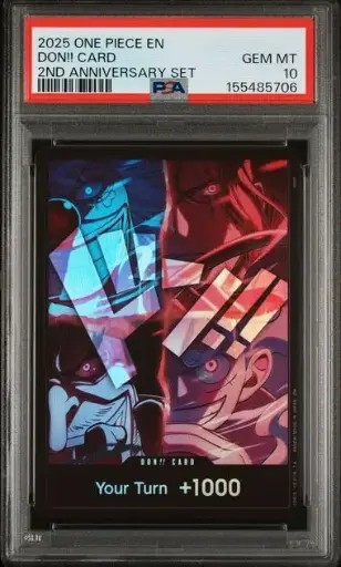 [SLAB-PSA-155485706] 2025 One Piece English Version 2nd Anniversary Set Don!! Card PSA 10