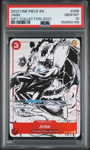 [SLAB-PSA-156650156] 2023 One Piece Gift Collection 2023 Jinbe #005 PSA 10