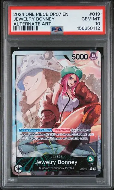 2024 One Piece Op07-500 Years in the Future Jewelry Bonney Alternate Art #019 PSA 10
