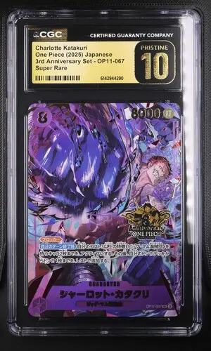 2025 One Piece 3rd Anniversary Set Japanese Charlotte Katakuri #OP11-067 CGC 10 Pristine