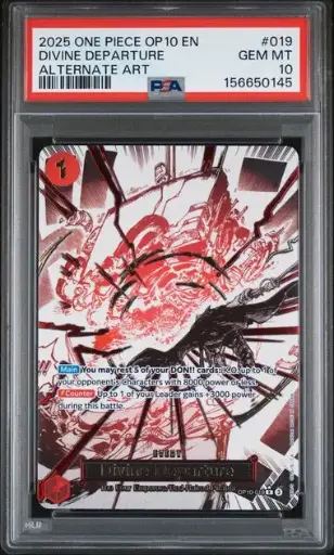 [SLAB-PSA-156650145] 2025 One Piece Op10-Royal Blood Divine Departure Alternate Art #019 PSA 10