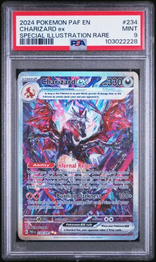 [SLAB-PSA-103022228] 2024 Pokemon Paf En-Paldean Fates Charizard Ex Special Illustration Rare #234 PSA 9