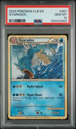 [SLAB-PSA-100432805] 2023 Pokemon Clb-Trading Card Game Classic Blastoise & Suicune Ex Deck Gyarados #007 PSA 10