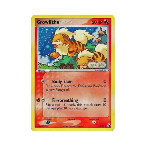 [DEK-LM-055-DE-NM] Fukano (Growlithe) - EX Legend Maker - #55 - DE