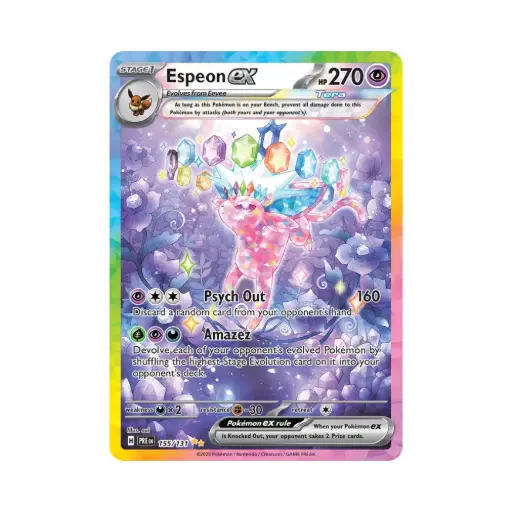 [DEK-PRE-155-DE-NM] Psiana ex [Psych Out | Amezez] (Espeon ex) - Prismatic Evolutions - #155 - DE