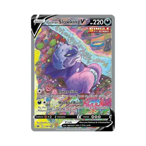 [DEK-CRE-179-DE-NM] Galar-Laschoking V [Concoction | Word of Ruin] (Galarian Slowking V) - Chilling Reign - #179 - DE