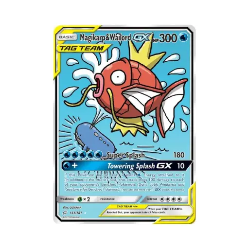 [DEK-TEU-161-DE-NM] Magikarp & Wailord GX [Super Splash | Towering Splash GX] (Magikarp & Wailord GX) - Team Up - #161 - DE