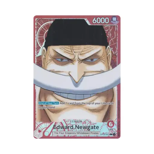 [DEK-OP02-001-EN-NM] Edward.Newgate Leader Alt Art (OP02-001) (Edward.Newgate (OP02-001) (V.2)) - Paramount War - #001 - EN