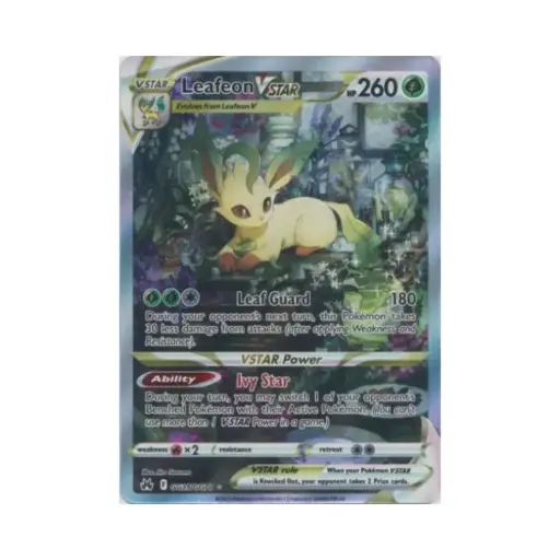 [DEK-CRZ-GG35-DE-NM] Folipurba VSTAR [Floraschild | Efeustern] (Leafeon VSTAR) - Crown Zenith - #GG35 - DE